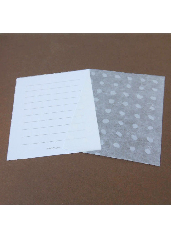 手漉き和紙信封信紙 • Usuwashi 便箋 • 豆
